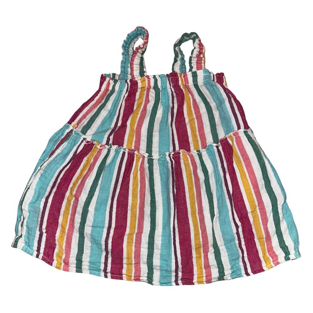 Cat & Jack 2T Colorful Striped Dress with Pockets